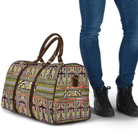 Maori Matariki Travel Bag Yellow Galaxy Aesthetic Koru Art
