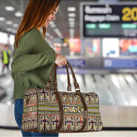 Maori Matariki Travel Bag Yellow Galaxy Aesthetic Koru Art