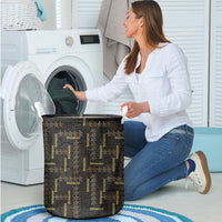 Hawaii Brown Plumeria Lei Black Laundry Basket Frangipani Floral Heritage Art
