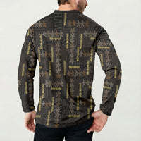 Hawaii Brown Plumeria Lei Black Button Sweatshirt Frangipani Floral Heritage Art
