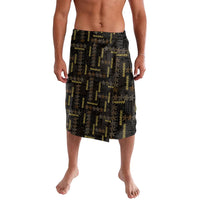 Hawaii Brown Plumeria Lei Black Lavalava Frangipani Floral Heritage Art