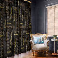 Hawaii Brown Plumeria Lei Black Window Curtain Frangipani Floral Heritage Art