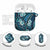Polynesian Hibiscus Tropical Blue Floral AirPods Case Tribal Pattern - Polynesian Pride