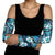 Polynesian Hibiscus Tropical Blue Floral Arm Sleeves Tribal Pattern - Polynesian Pride