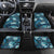 Polynesian Hibiscus Tropical Blue Floral Car Mats Tribal Pattern - Polynesian Pride