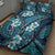 Polynesian Hibiscus Tropical Blue Floral Quilt Bed Set Tribal Pattern - Polynesian Pride