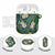 Polynesian Hibiscus Tropical Green Floral AirPods Case Tribal Pattern - Polynesian Pride