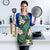 Polynesian Hibiscus Tropical Green Floral Apron Tribal Pattern - Polynesian Pride