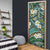 Polynesian Hibiscus Tropical Green Floral Door Cover Tribal Pattern - Polynesian Pride