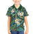 Polynesian Hibiscus Tropical Green Floral Family Matching Summer Maxi Dress and Hawaiian Shirt Tribal Pattern - Polynesian Pride