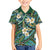 Polynesian Hibiscus Tropical Green Floral Kid Hawaiian Shirt Tribal Pattern - Polynesian Pride