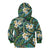 Polynesian Hibiscus Tropical Green Floral Kid Hoodie Tribal Pattern - Polynesian Pride