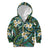 Polynesian Hibiscus Tropical Green Floral Kid Hoodie Tribal Pattern - Polynesian Pride