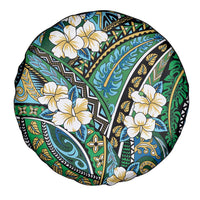 Polynesian Hibiscus Tropical Green Floral Spare Tire Cover Tribal Pattern LT01 - Polynesian Pride