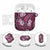Polynesian Hibiscus Tropical Pink Floral AirPods Case Tribal Pattern - Polynesian Pride