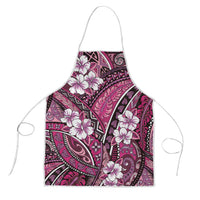 Polynesian Hibiscus Tropical Pink Floral Apron Tribal Pattern - Polynesian Pride