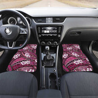 Polynesian Hibiscus Tropical Pink Floral Car Mats Tribal Pattern - Polynesian Pride