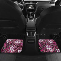 Polynesian Hibiscus Tropical Pink Floral Car Mats Tribal Pattern - Polynesian Pride