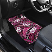 Polynesian Hibiscus Tropical Pink Floral Car Mats Tribal Pattern - Polynesian Pride