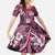 Polynesian Hibiscus Tropical Pink Floral Family Matching Summer Maxi Dress and Hawaiian Shirt Tribal Pattern - Polynesian Pride