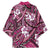 Polynesian Hibiscus Tropical Pink Floral Kimono Tribal Pattern - Polynesian Pride
