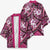 Polynesian Hibiscus Tropical Pink Floral Kimono Tribal Pattern - Polynesian Pride