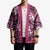 Polynesian Hibiscus Tropical Pink Floral Kimono Tribal Pattern - Polynesian Pride
