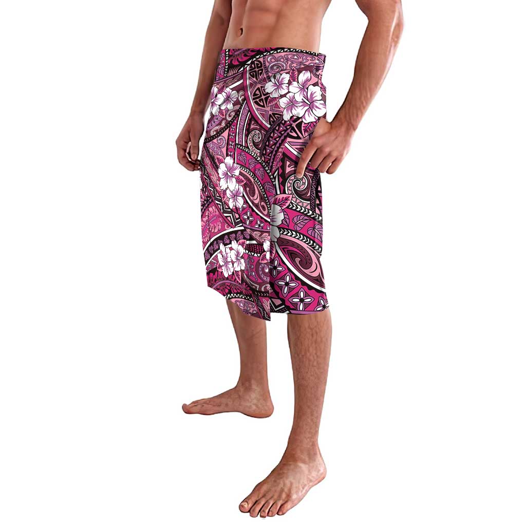 Polynesian Hibiscus Tropical Pink Floral Lavalava Tribal Pattern - Polynesian Pride