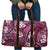 Polynesian Hibiscus Tropical Pink Floral Travel Bag Tribal Pattern - Polynesian Pride