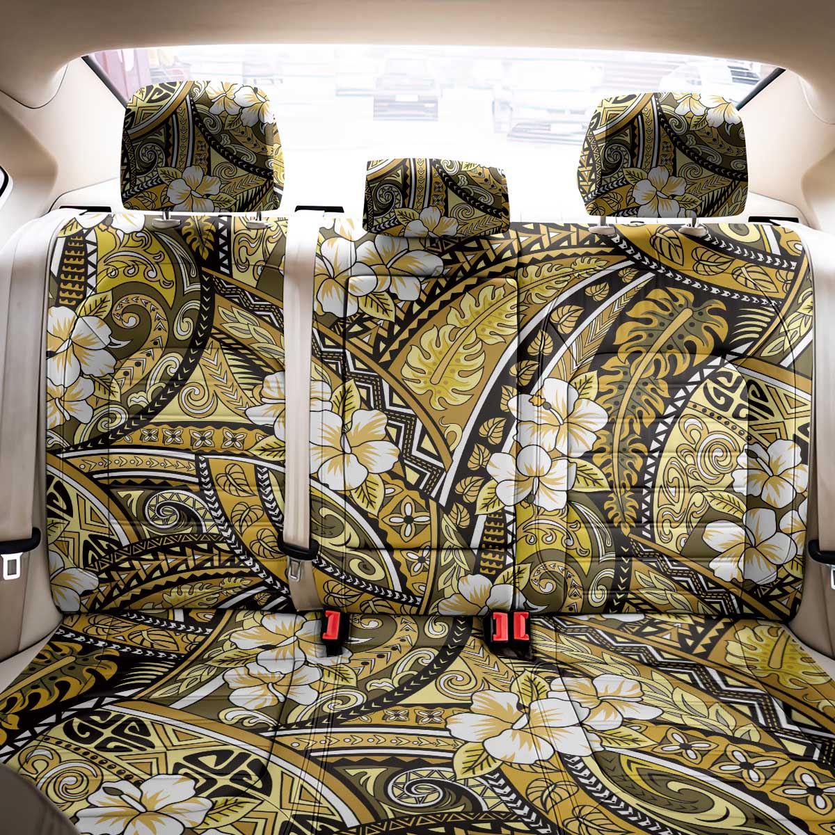 Polynesian Hibiscus Tropical Yellow Floral Back Car Seat Cover Tribal Pattern LT01 - Polynesian Pride