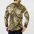 Polynesian Hibiscus Tropical Yellow Floral Button Sweatshirt Tribal Pattern - Polynesian Pride