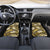 Polynesian Hibiscus Tropical Yellow Floral Car Mats Tribal Pattern - Polynesian Pride