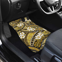 Polynesian Hibiscus Tropical Yellow Floral Car Mats Tribal Pattern - Polynesian Pride