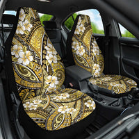 Polynesian Hibiscus Tropical Yellow Floral Car Seat Cover Tribal Pattern LT01 One Size Yellow - Polynesian Pride