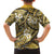 Polynesian Hibiscus Tropical Yellow Floral Family Matching Summer Maxi Dress and Hawaiian Shirt Tribal Pattern - Polynesian Pride