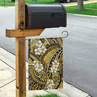 Polynesian Hibiscus Tropical Yellow Floral Garden Flag Tribal Pattern - Polynesian Pride