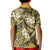 Polynesian Hibiscus Tropical Yellow Floral Kid Polo Shirt Tribal Pattern - Polynesian Pride