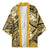 Polynesian Hibiscus Tropical Yellow Floral Kimono Tribal Pattern - Polynesian Pride