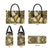 Polynesian Hibiscus Tropical Yellow Floral Leather Bag Tribal Pattern - Polynesian Pride