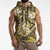 Polynesian Hibiscus Tropical Yellow Floral Sleeveless Zip Hoodie Tribal Pattern - Polynesian Pride