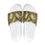 Polynesian Hibiscus Tropical Yellow Floral Slide Sandals Tribal Pattern - Polynesian Pride