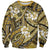 Polynesian Hibiscus Tropical Yellow Floral Sweatshirt Tribal Pattern - Polynesian Pride