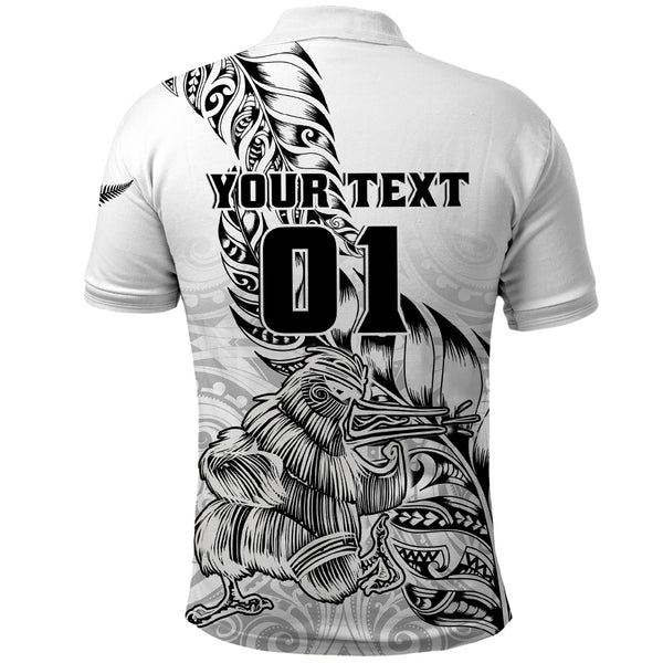Custom New Zealand Silver Fern Rugby Long Sleeve Shirt Maori Tiki Player With Ta Moko Tribal LT01 main image 1