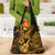 Hawaii Ukulele Grocery Bag Polynesian Pattern Gold Version