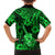 Hawaii Ukulele Family Matching Long Sleeve Bodycon Dress and Hawaiian Shirt Polynesian Pattern Green Version LT01 - Polynesian Pride