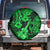 Hawaii Ukulele Spare Tire Cover Polynesian Pattern Green Version LT01 - Polynesian Pride