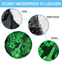 Hawaii Ukulele Spare Tire Cover Polynesian Pattern Green Version LT01 - Polynesian Pride