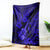 Hawaii Ukulele Blanket Polynesian Pattern Navy Blue Version LT01 Blue - Polynesian Pride