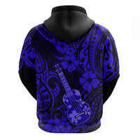 Hawaii Ukulele Hoodie Polynesian Pattern Navy Blue Version LT01 - Polynesian Pride