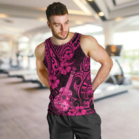 Hawaii Ukulele Men Tank Top Polynesian Pattern Pink Version LT01 - Polynesian Pride